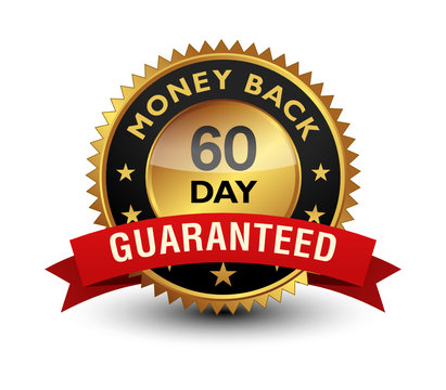 60-day money back guarantee badge